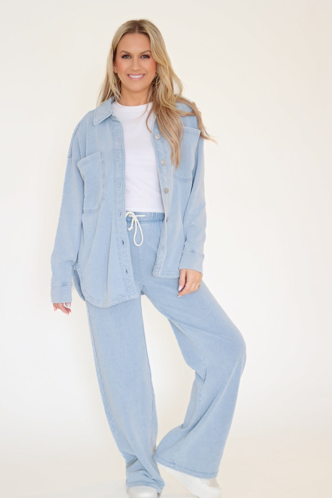 All Day Knit Jacket- Ocean Air