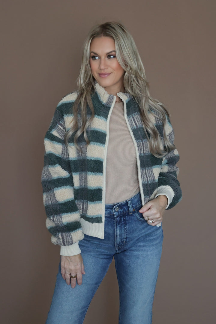 Macy Sherpa Jacket-(FINAL SALE)