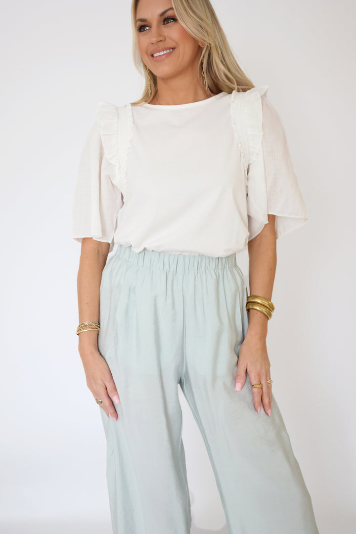 Paris Lounge Pant - Aquamarine (FINAL SALE)