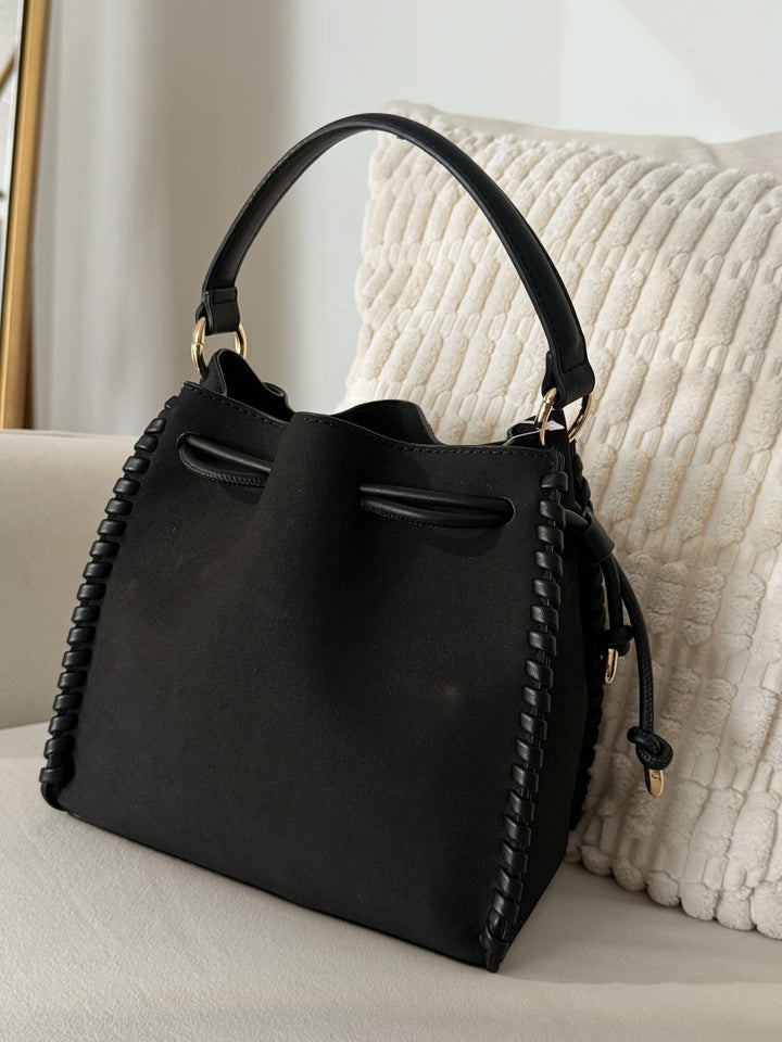 Elsa Bucket Bag- Black
