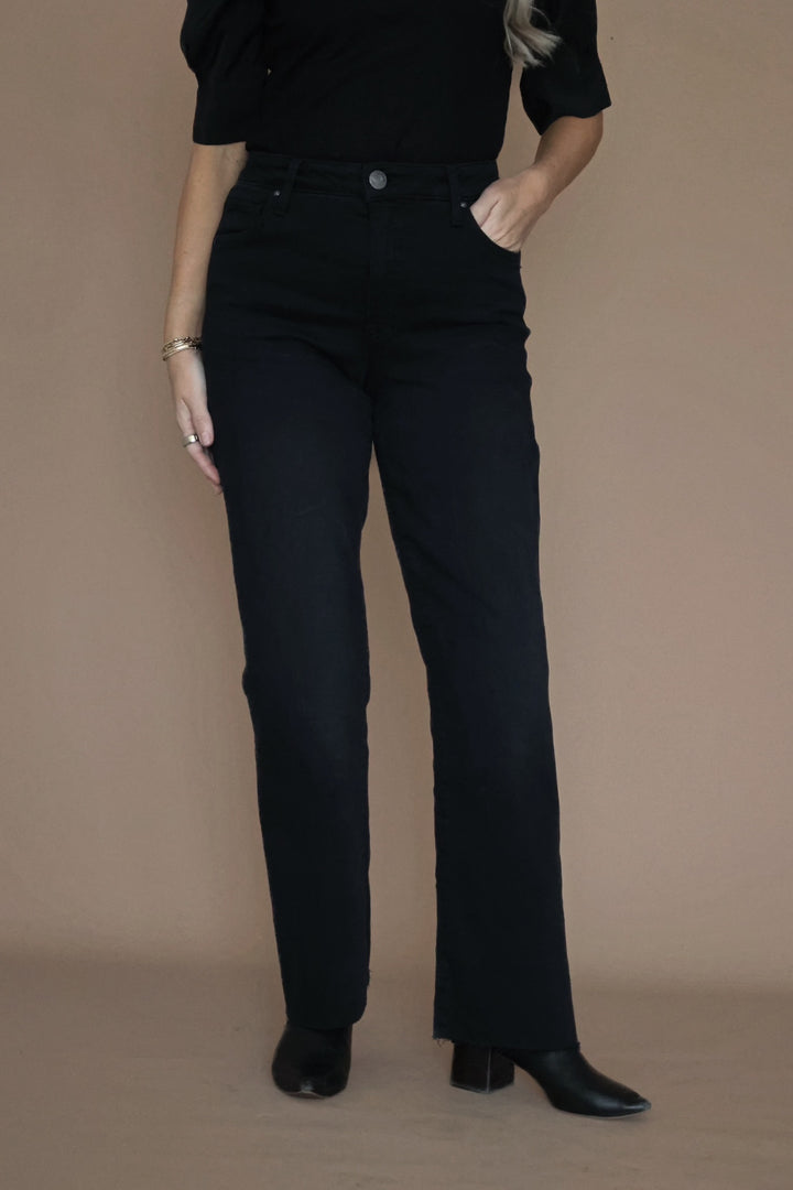 Kelsey Fab Ab Jeans- Firm Black
