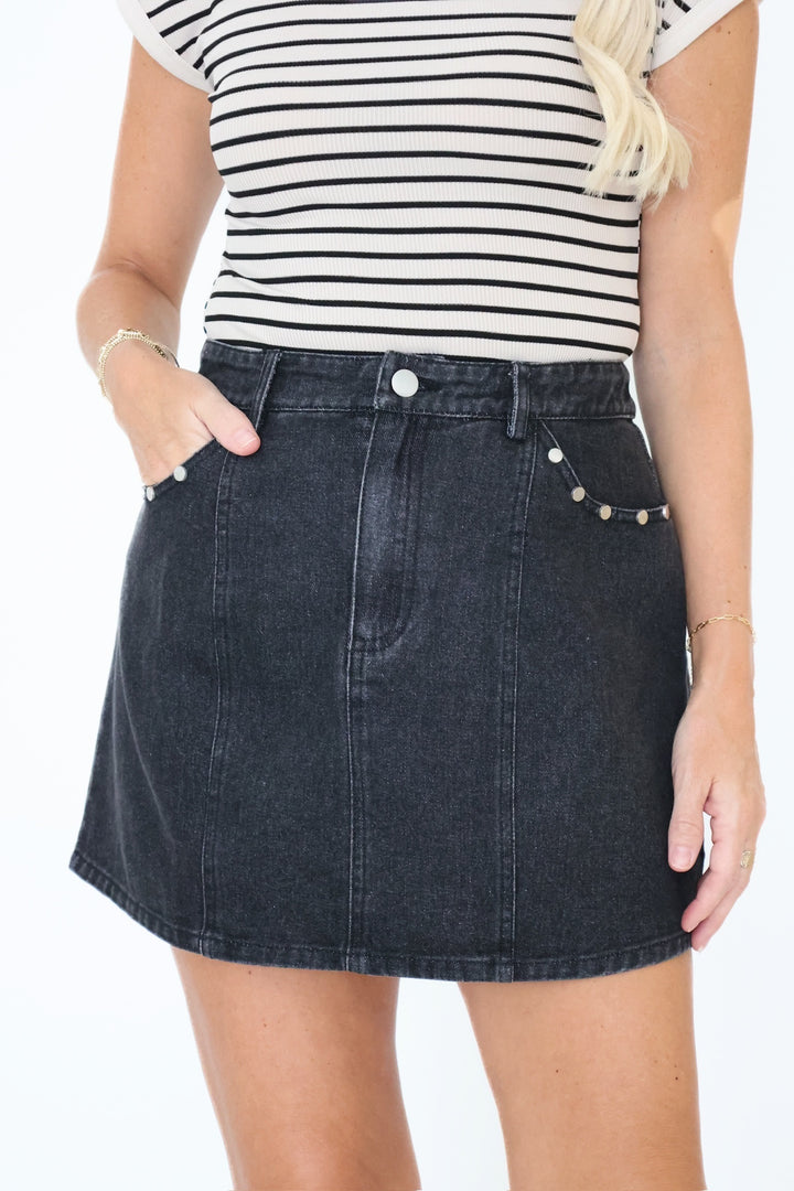 Juniper Studded Skirt (FINAL SALE)