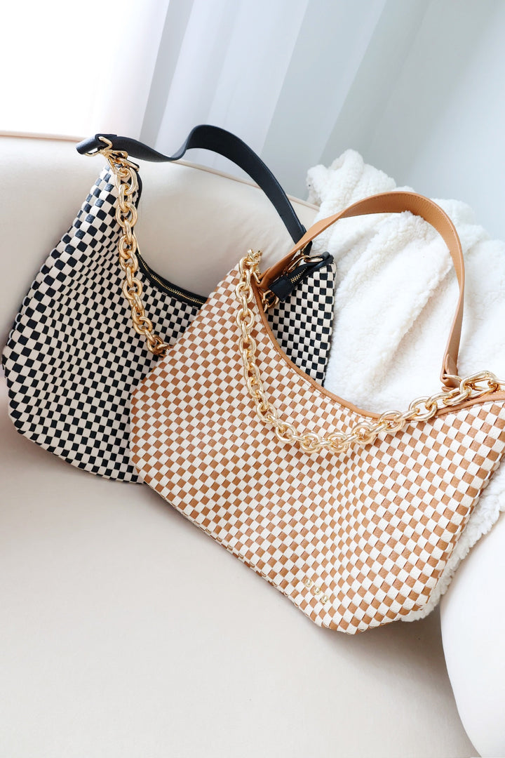 Sienna Shoulder Tote - Black