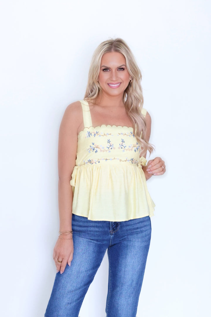 Maren Side Tie Top