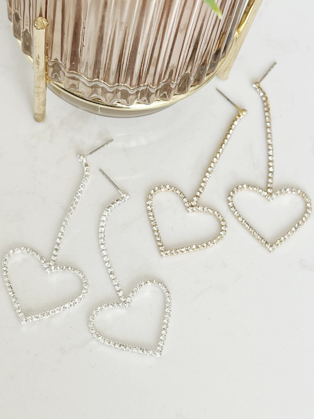 Heart On A String Dangle Earrings