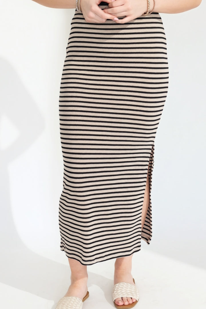 Ainslie Stripe Midi Skirt