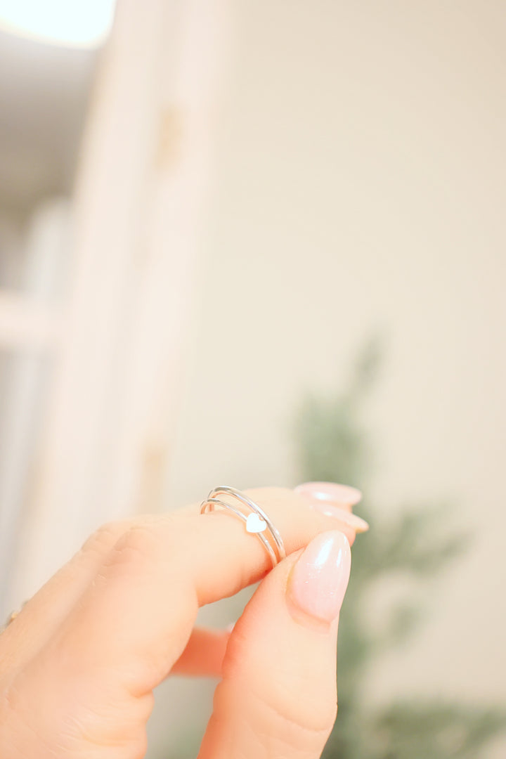 Sterling Silver Mini Heart Ring