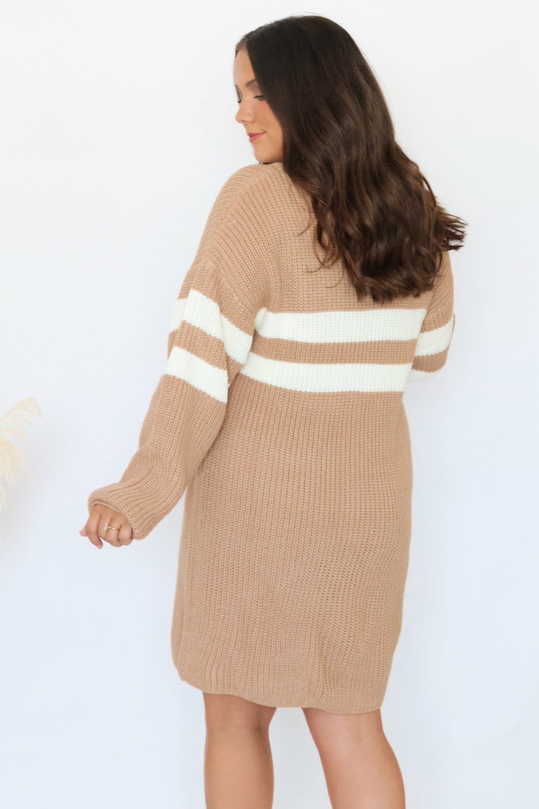 Stanford Sweater Dress - Natural (FINIAL SALE)