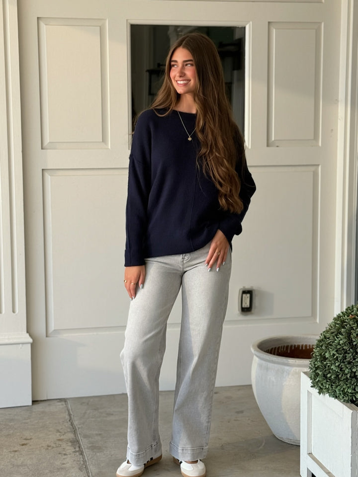 Audree Sweater- Navy