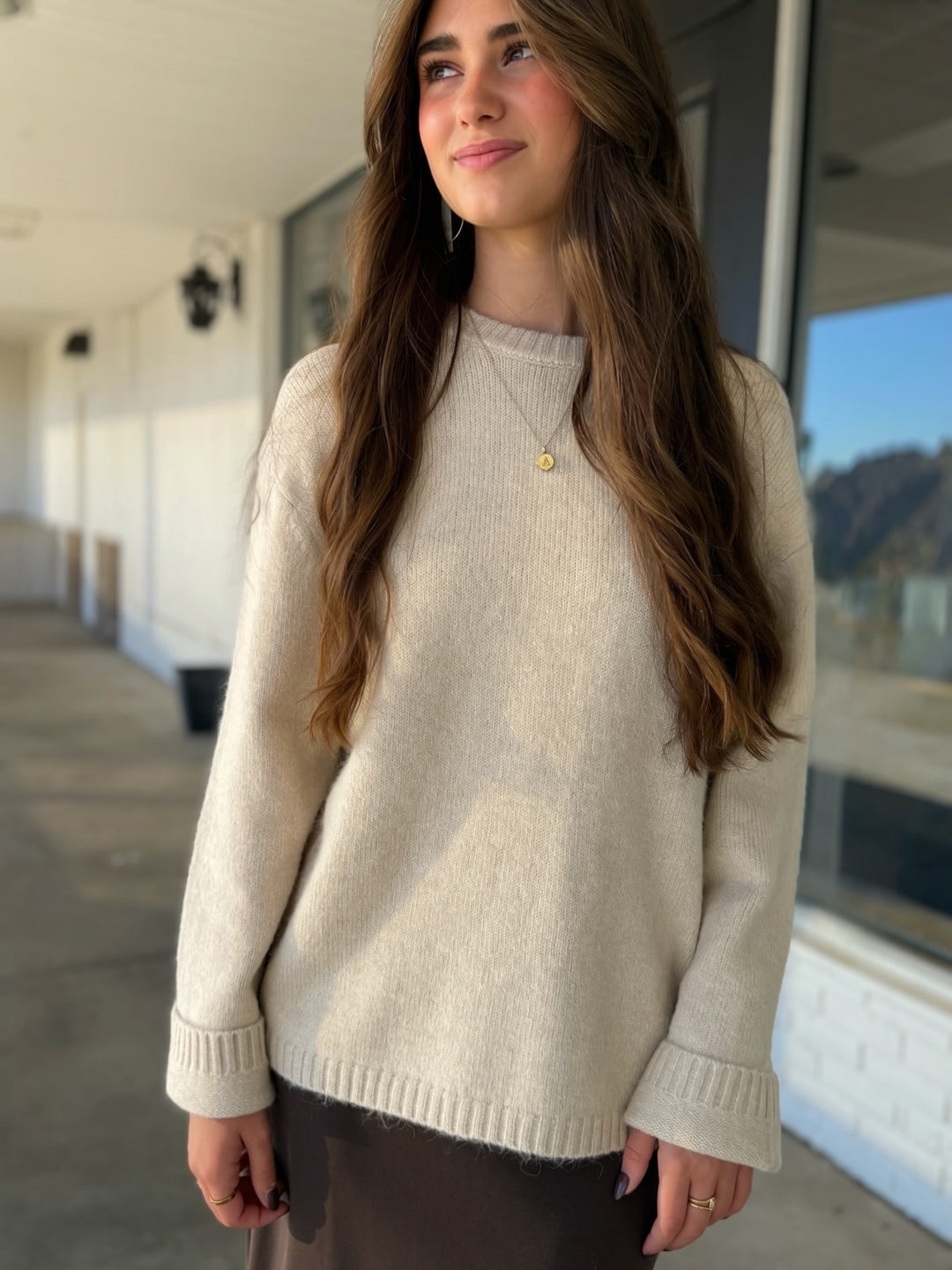Chill Mode Sweater- Frosted Pearl