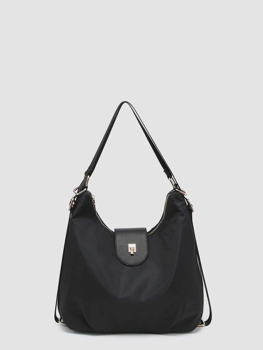 Zahra Nylon Bag- Black