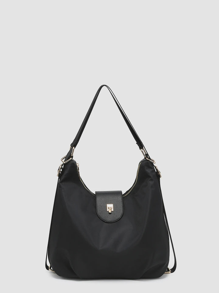 Zahra Nylon Bag- Black