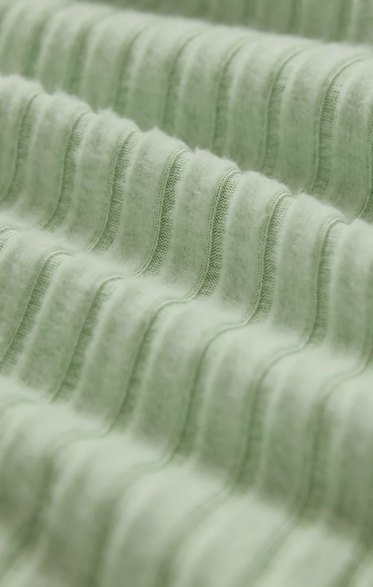 Dawn Smocked Rib Pant- Pistachio