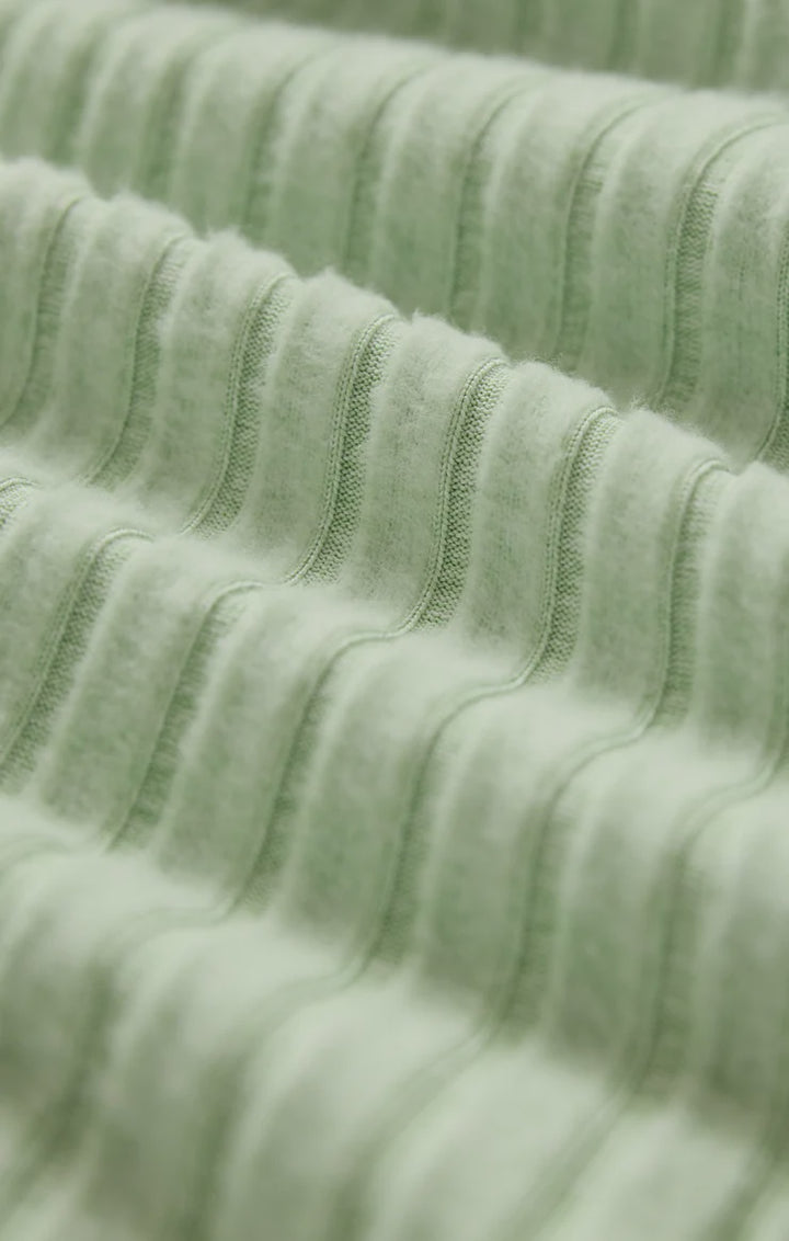 Dawn Smocked Rib Pant- Pistachio