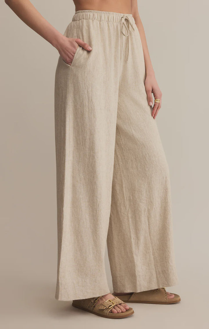 Henri Linen Pant - Flax (Final sale)