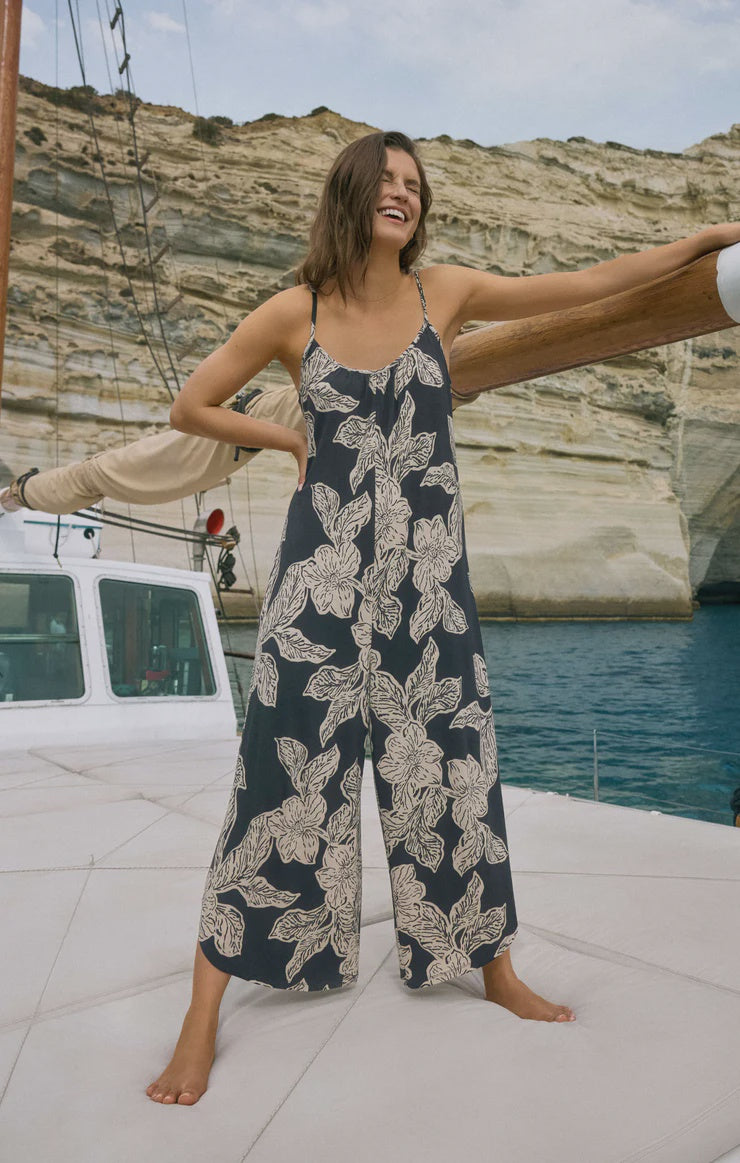 Flared Asha Floral Jumpsuit