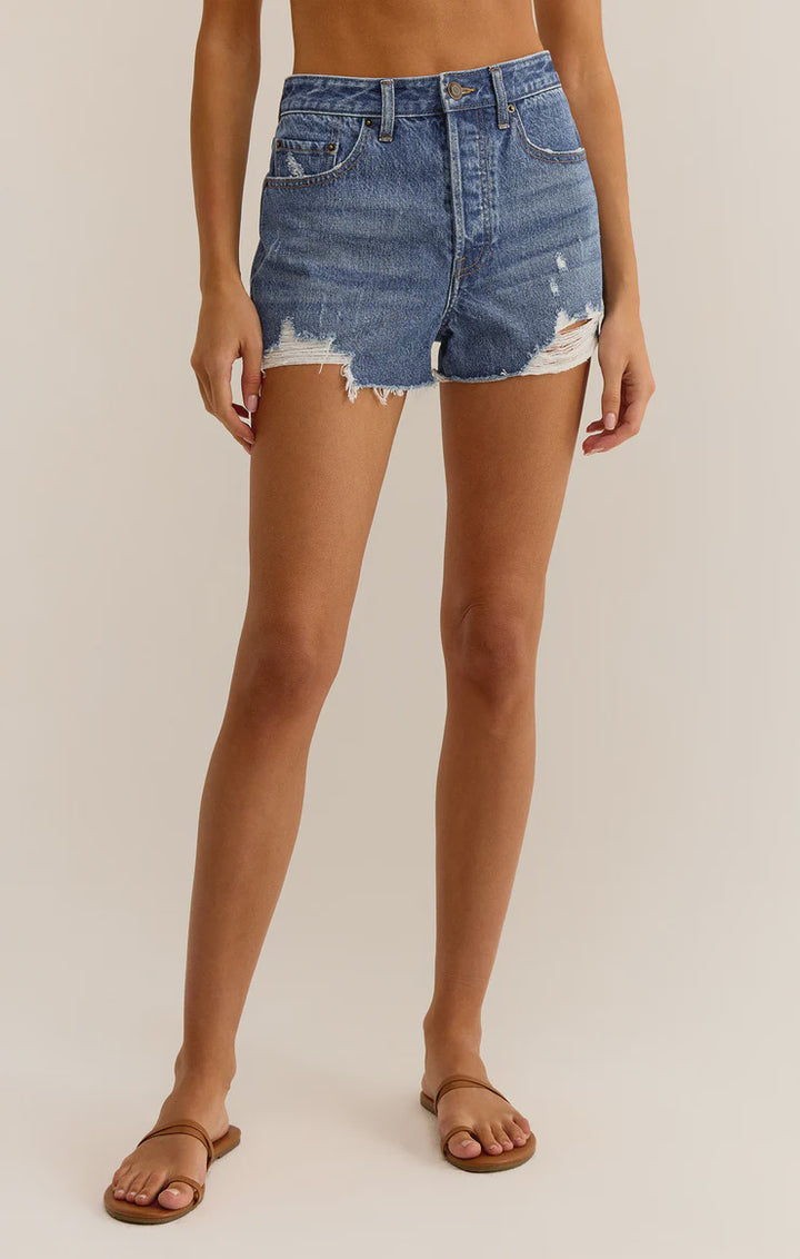 Classic Hi-Rise Denim Short - Vintage Indigo(FINAL SALE)