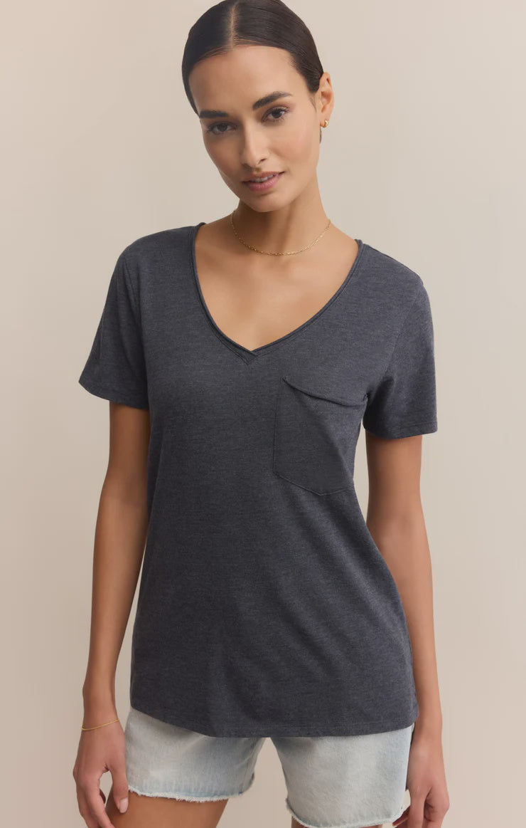 Modern Pocket Tee- Eclipse-final sale