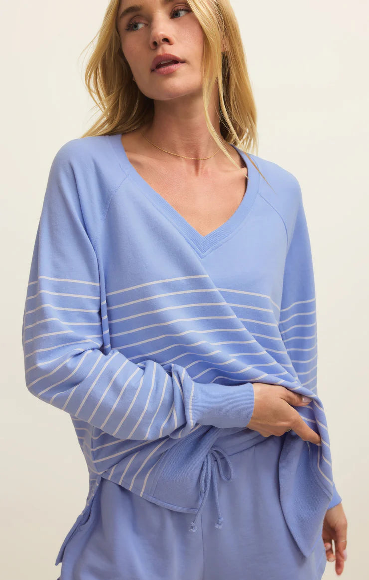 Weekender Stripe V-Neck