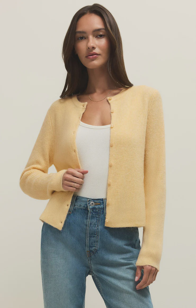 Medina Cardigan- Custard