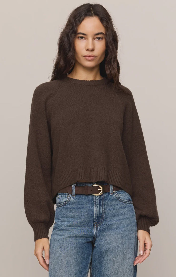 Coming Up Sweater- Dark Chocolate