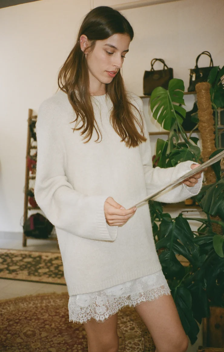 Chill Mode Sweater- Frosted Pearl