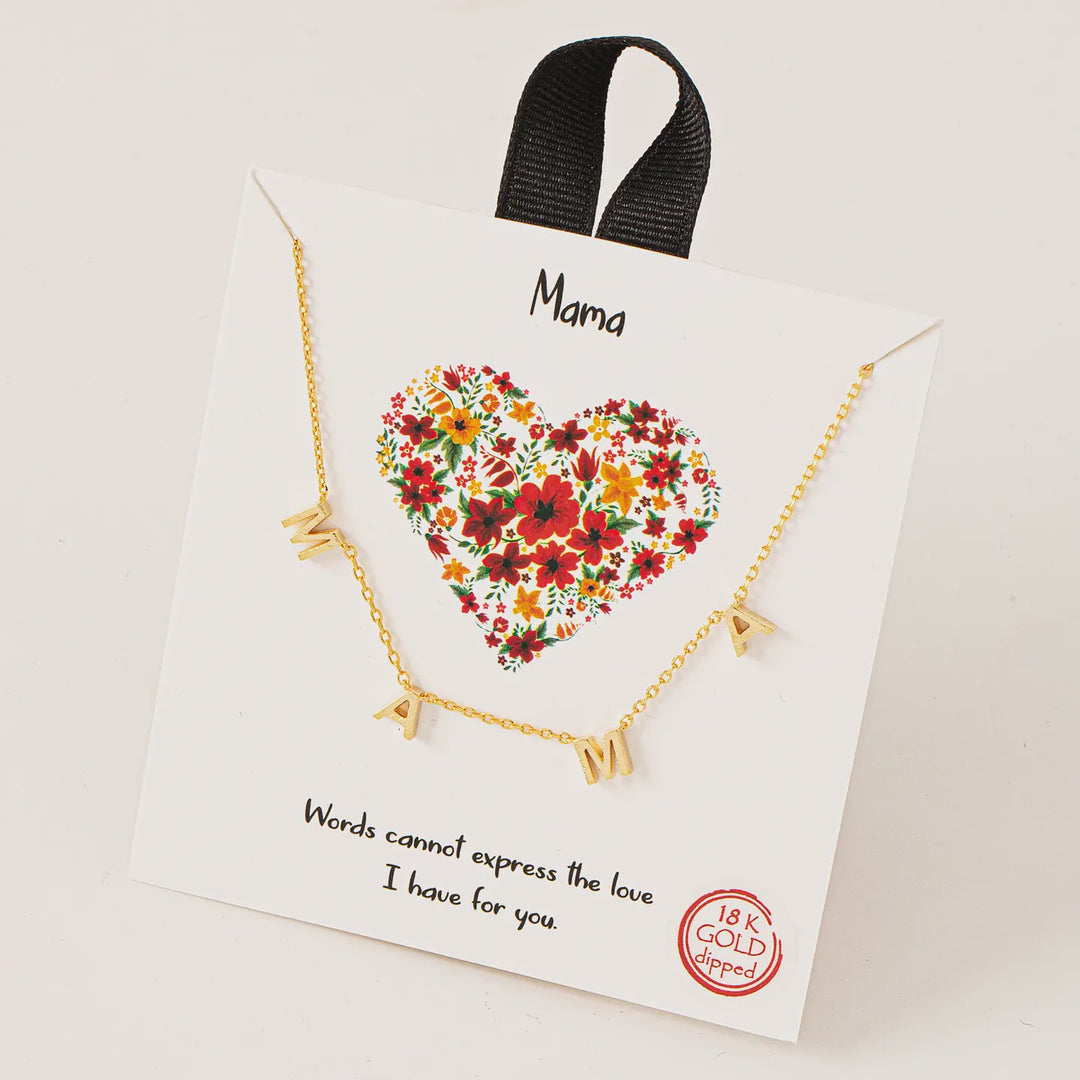Mama Letters Necklace
