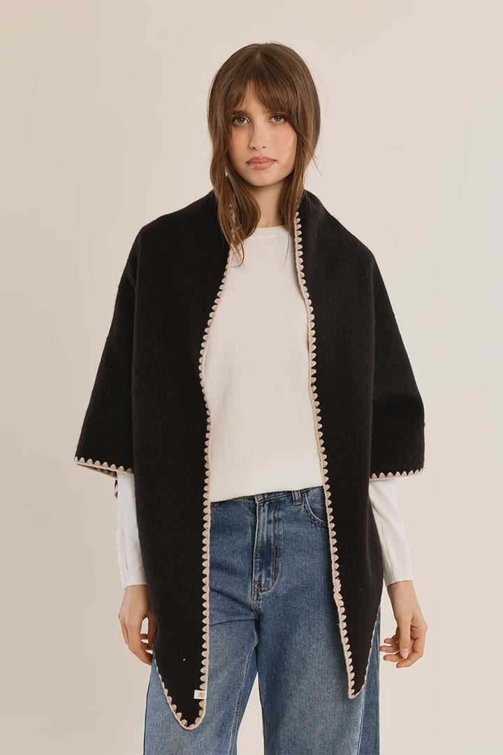 Edge Knit Cape