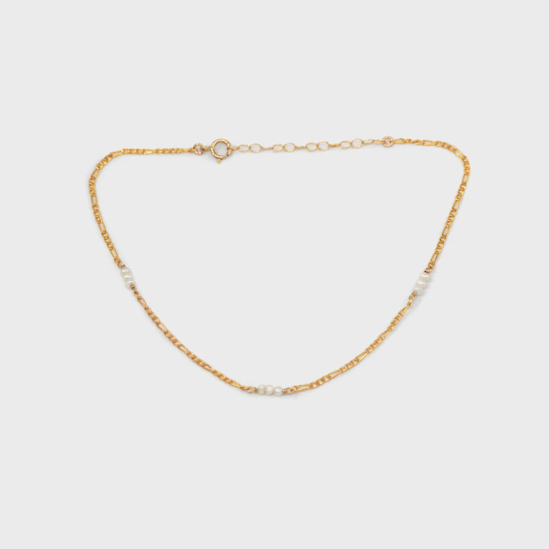 Jasmine Anklet- Gold Filled
