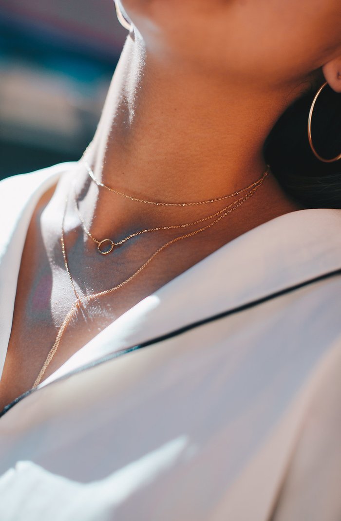 Karma Loop Necklace- Gold Filled