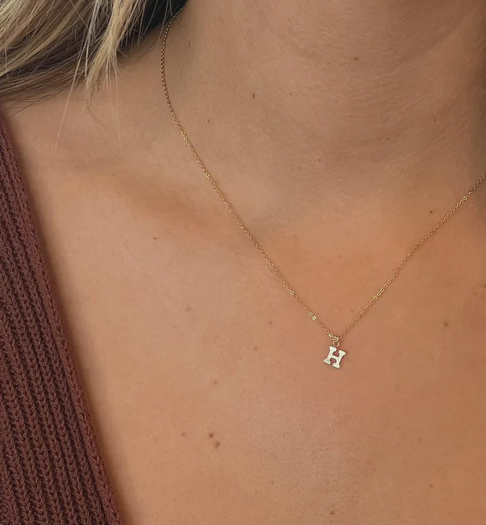 Letter Necklace- Gold Filled (FINAL SALE)
