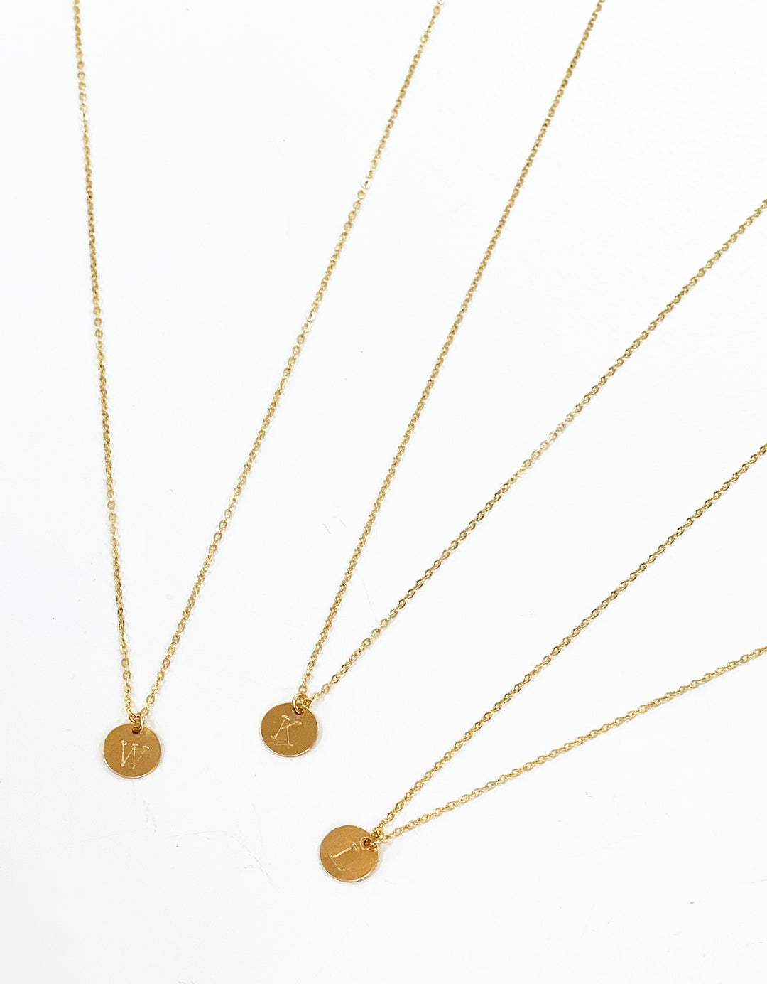 Gold Filled Initial Necklace